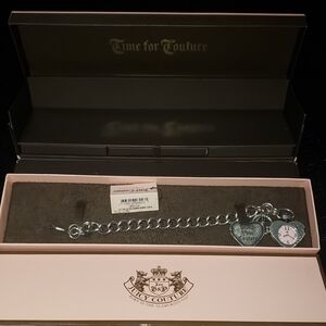 Juicy Couture Darling Silver Charm Bracelet Watch